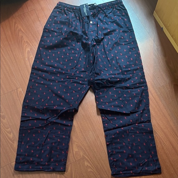 Polo Ralph Lauren Dark Blue pj pants‎ with Red Accents - Picture 1 of 10